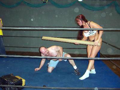 Talisin laying the Smack down on Bad Brad