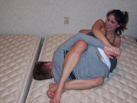 Stacy has John all wrapped up