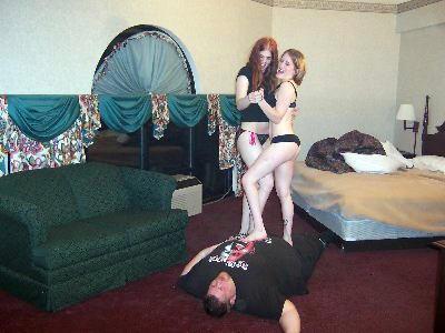 Sia & Tabitha show a sample of their trample